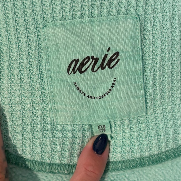 Aerie Light Green pullover - Picture 2 of 2